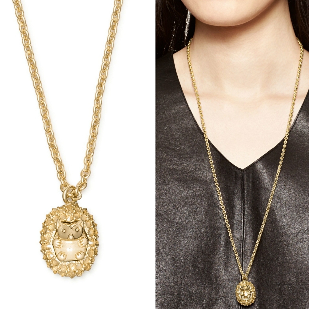 Kate Spade Into The Woods Hedgehog Necklace